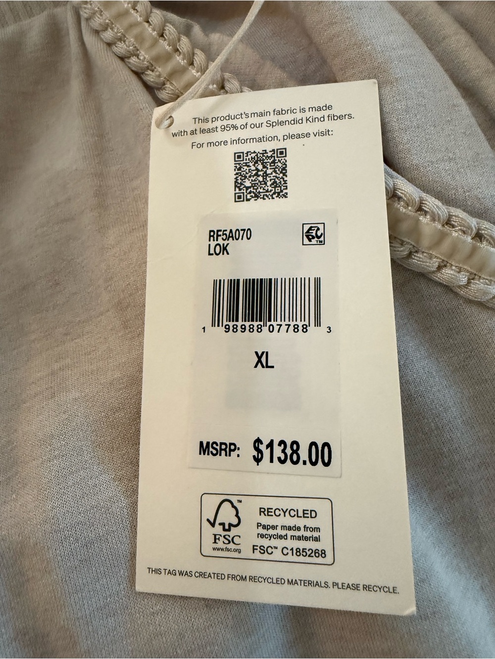 NWT Splendid Supersoft Trim Lounge Pants, Size XL - Picture 6 of 8